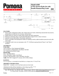 Thumbnail of document Data Sheet - 6303 Kelvin Probe Set